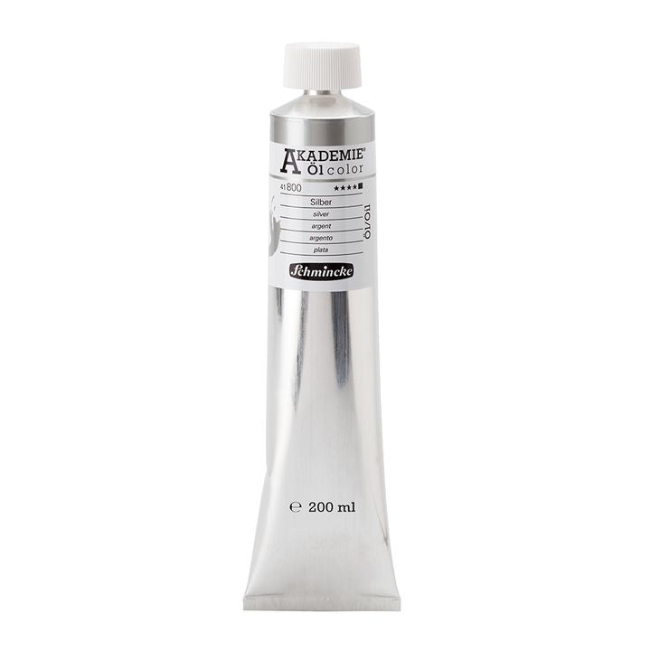 Olejové barvy Schmincke AKADEMIE 200 ml - stříbrná