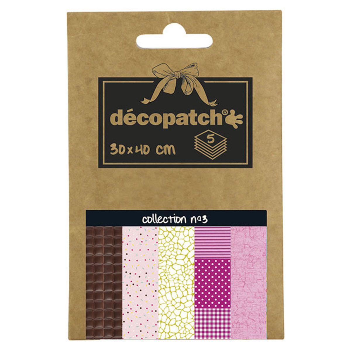 Papíry na decoupage CLAIREFONTAINE Decopatch 30 x 40 cm – kolekce 6 – 20