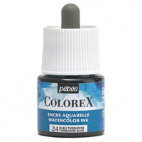 Pebeo Colorex tekutý akvarel 45 ml – Tyrkysově modrá