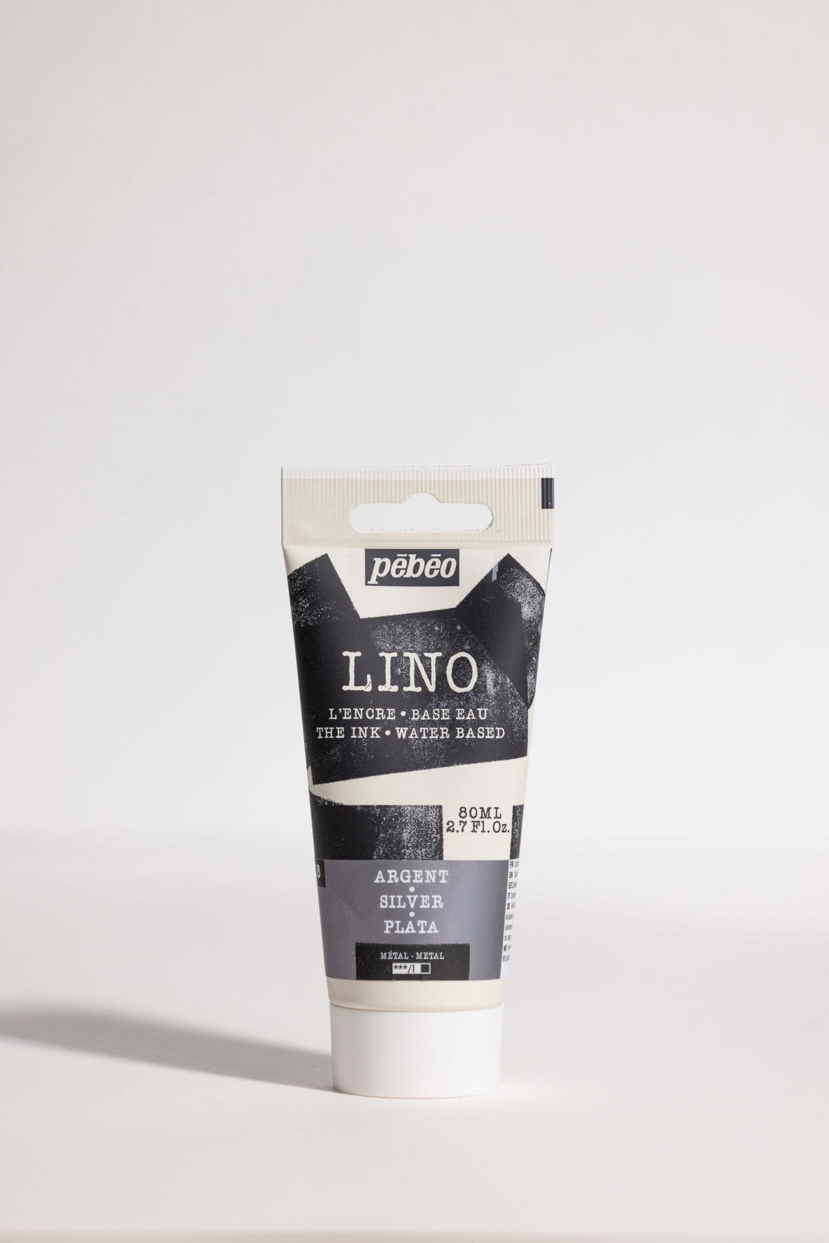 Pebeo barva na linoryt 80 ml – Stříbrná