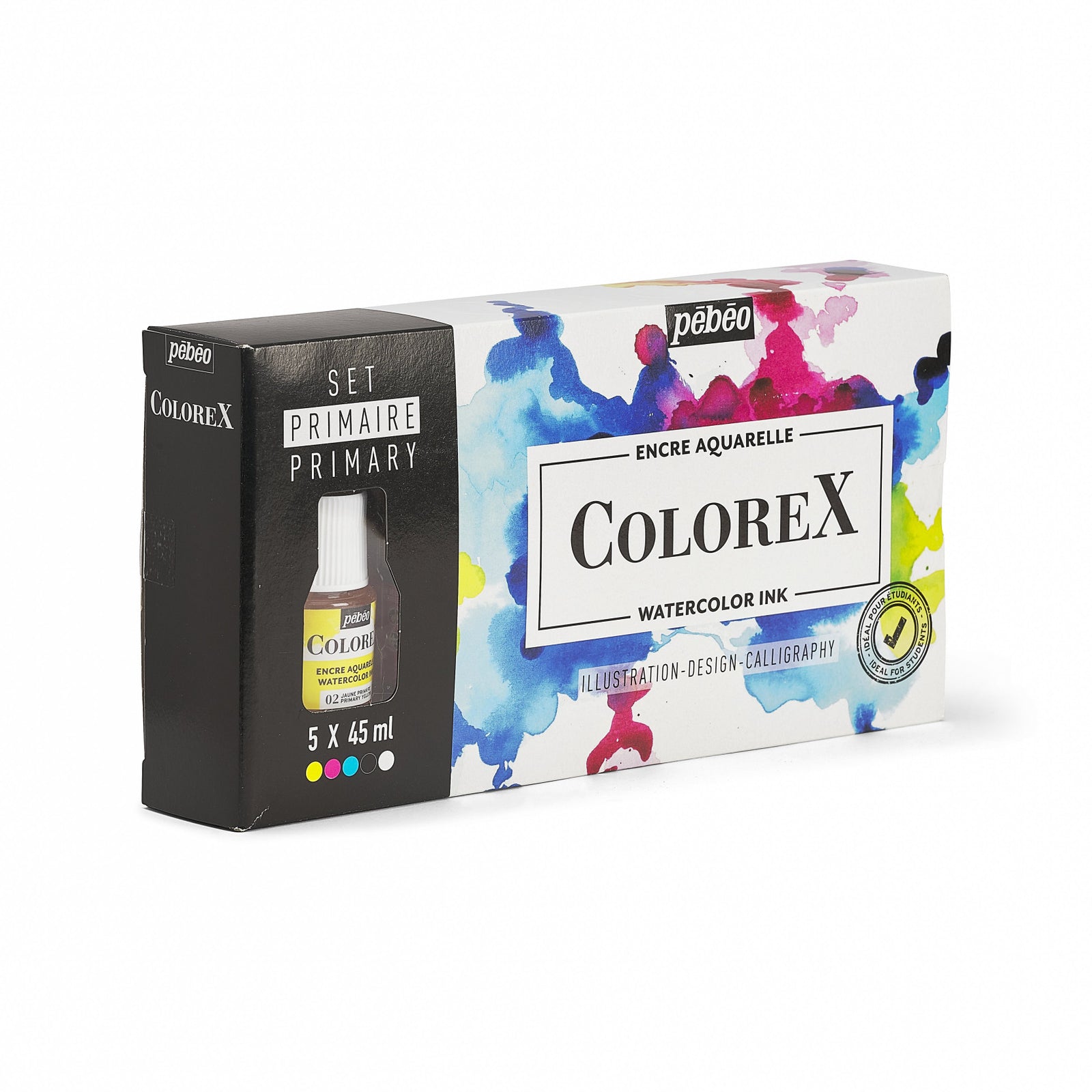 Pebeo Colorex sada akvarelových inkoustů 5 x 45 ml