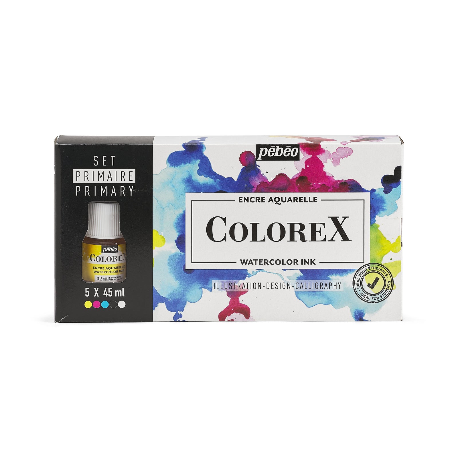 Pebeo Colorex sada akvarelových inkoustů 5 x 45 ml