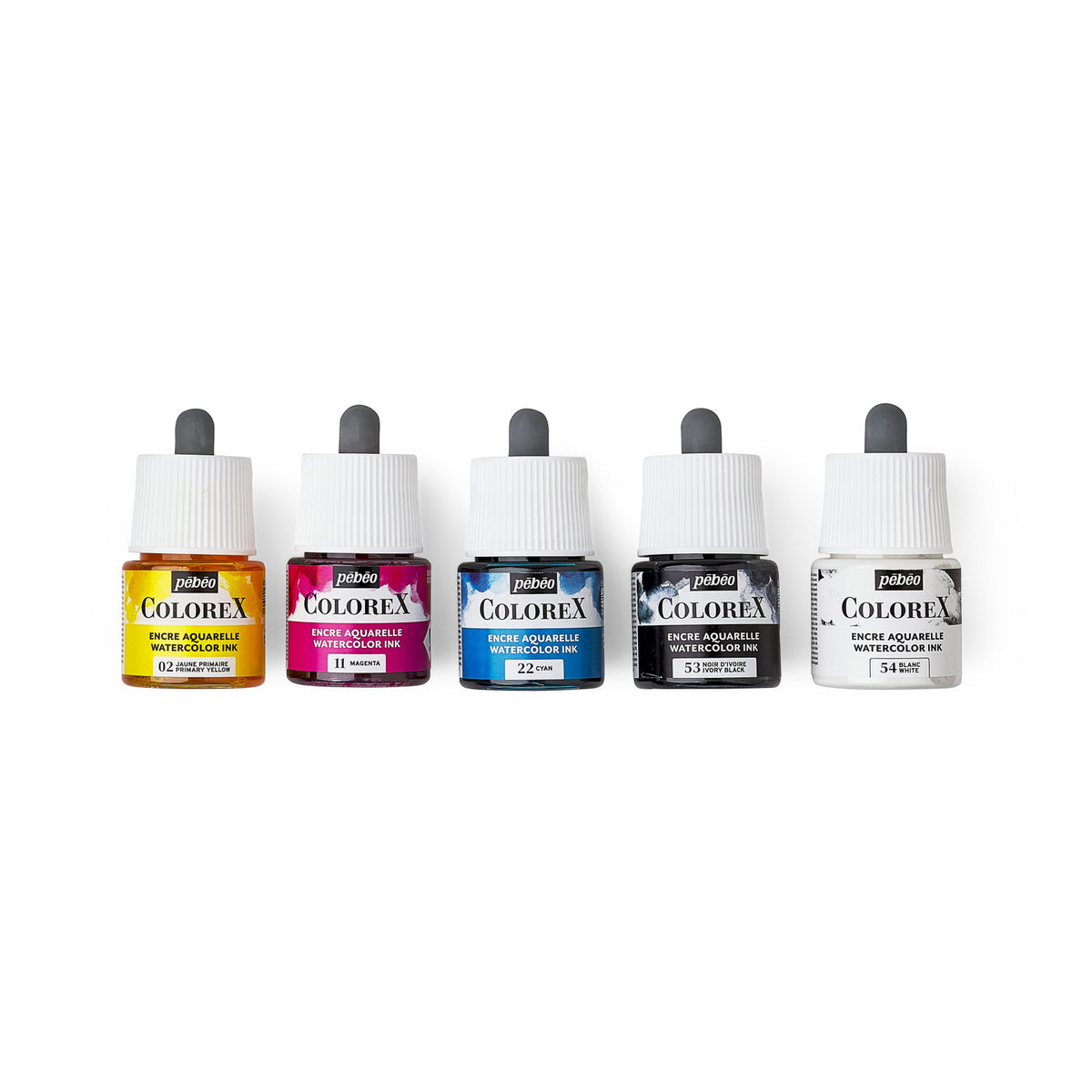 Pebeo Colorex sada akvarelových inkoustů 5 x 45 ml