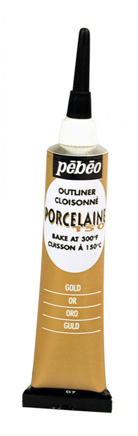 Pebeo Porcelaine 150 reliéfní kontura na porcelán 20 ml – Zlatá