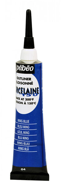 Pebeo Porcelaine 150 reliéfní kontura na porcelán 20 ml – Mingská modrá