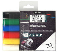 Pebeo sada fixů na textil Setacolor 6 ks CLASSIC