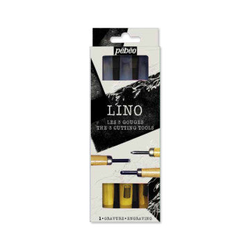 Sada rypadel na linoryt PEBEO Lino – 3 ks