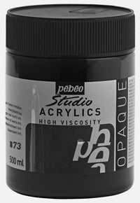 Pebeo Studio akrylová barva 500 ml – Kostní černá imitace