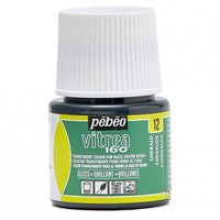 Vitrážová barva na sklo Pebeo Vitrea 160 lesklá 45 ml – Smaragdová
