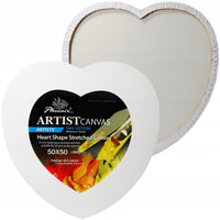 Phoenix malířské plátno ve tvaru srdce, 350 g/m², 20–50 cm – 50