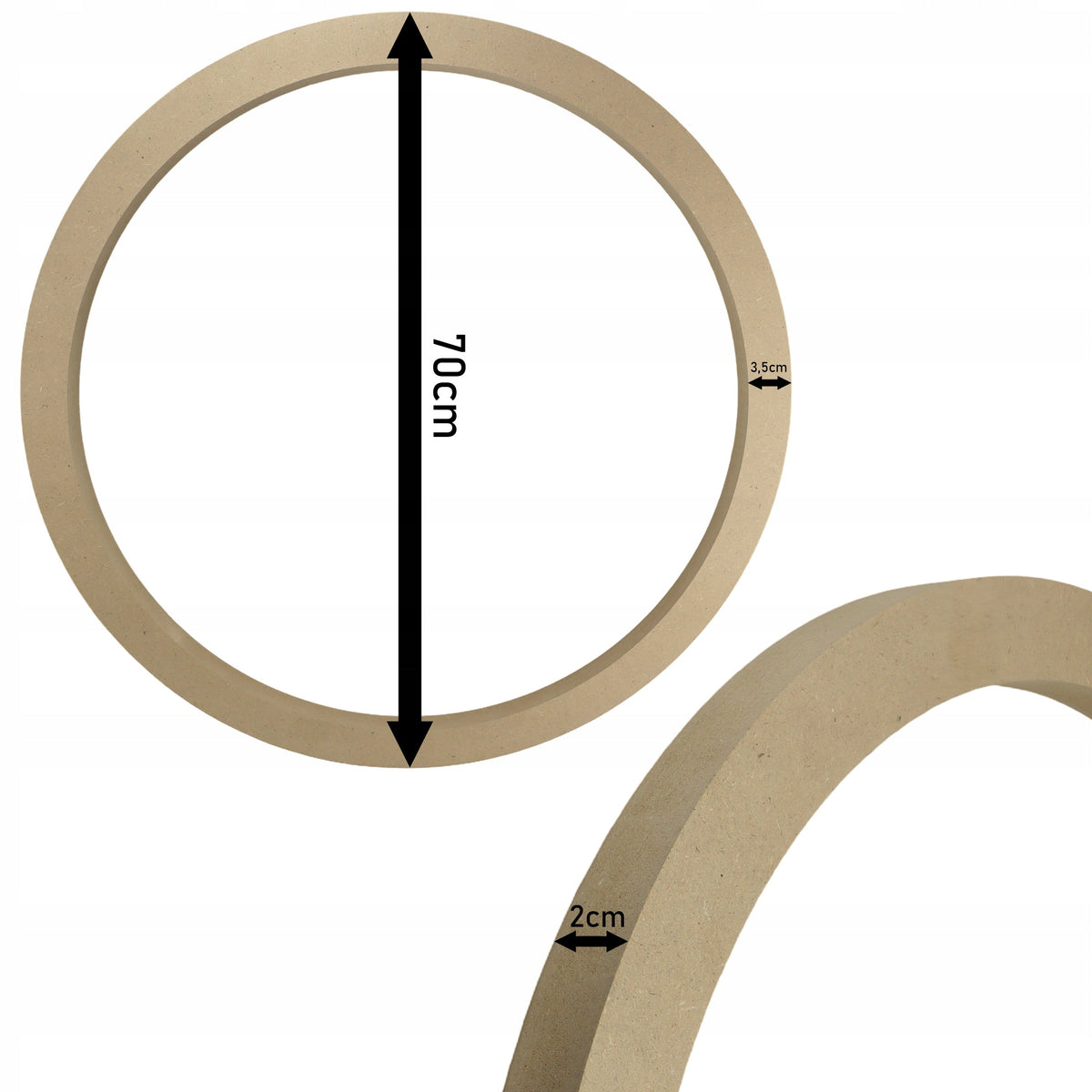 Phoenix MDF kruhová obruč 70 cm