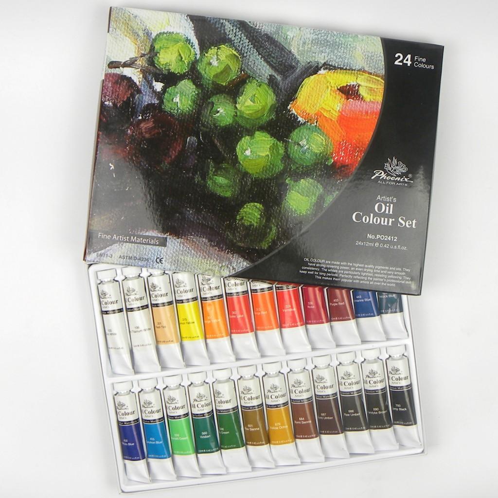 Phoenix – sada olejových barev 24 x 12 ml