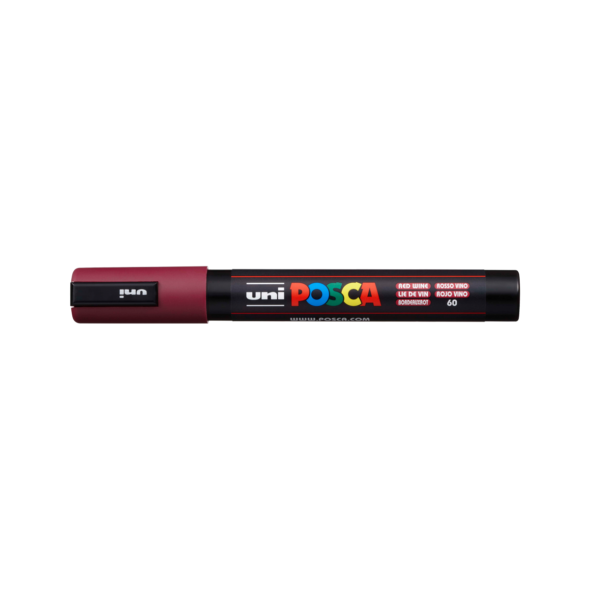 Posca popisovač PC-5M, 1,8 - 2,5 mm, bordó (60)