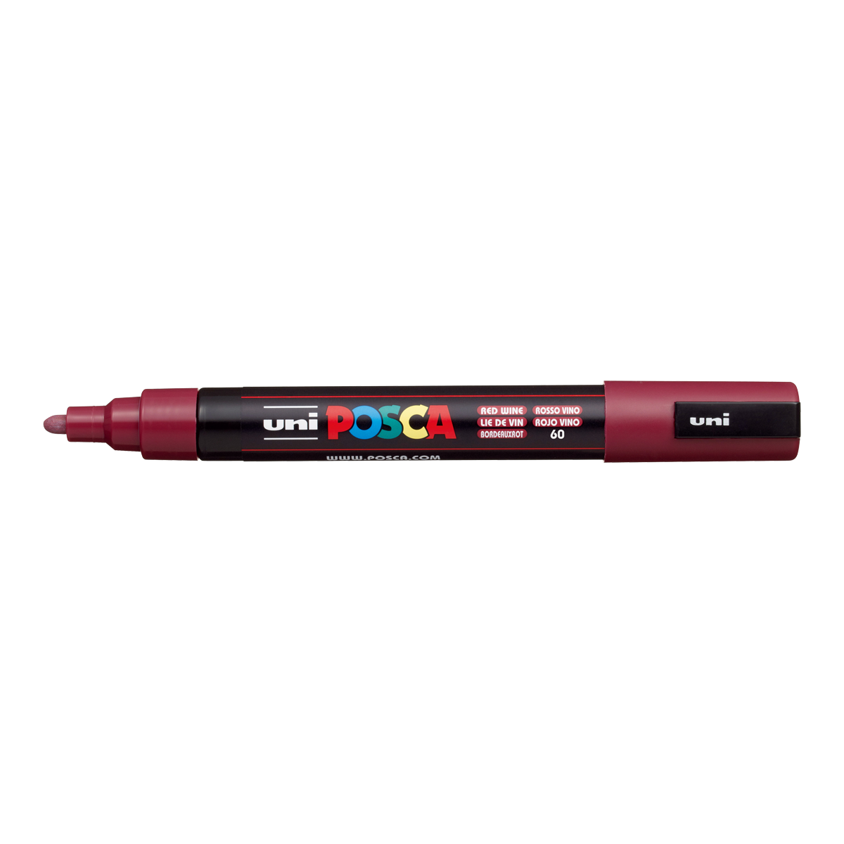 Posca popisovač PC-5M, 1,8 - 2,5 mm, bordó (60)