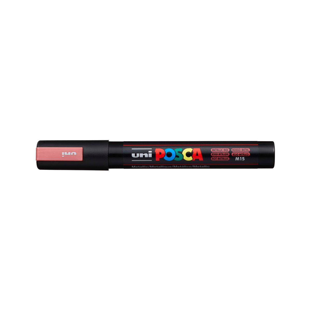 Posca popisovač PC-5M, 1,8 – 2,5 mm, metalická červená (M15)