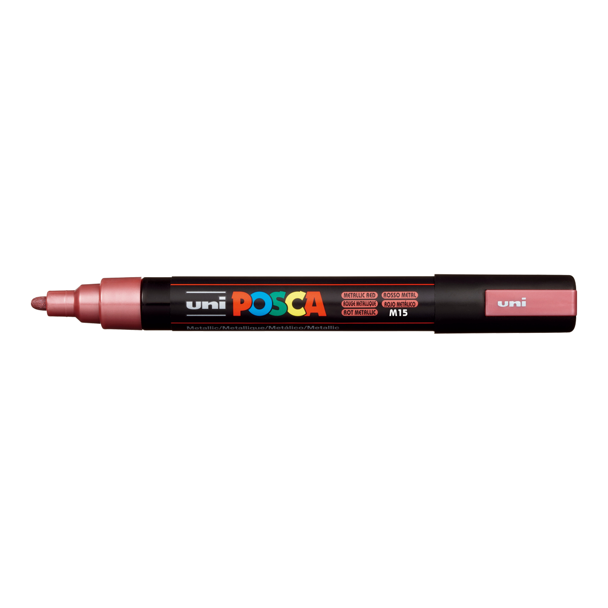 Posca popisovač PC-5M, 1,8 – 2,5 mm, metalická červená (M15)
