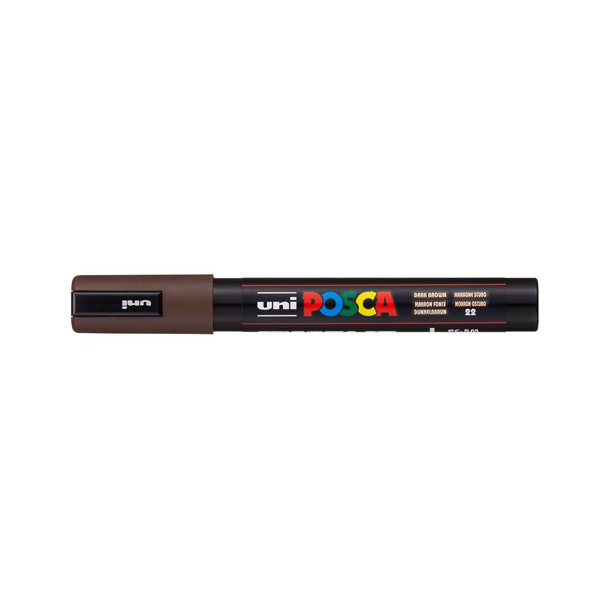 Posca popisovač PC-5M, 1,8 – 2,5 mm, tmavě hnědá (22)