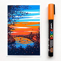 Posca popisovač PC-5M, 1,8 - 2,5 mm, zelené hrozno (87)