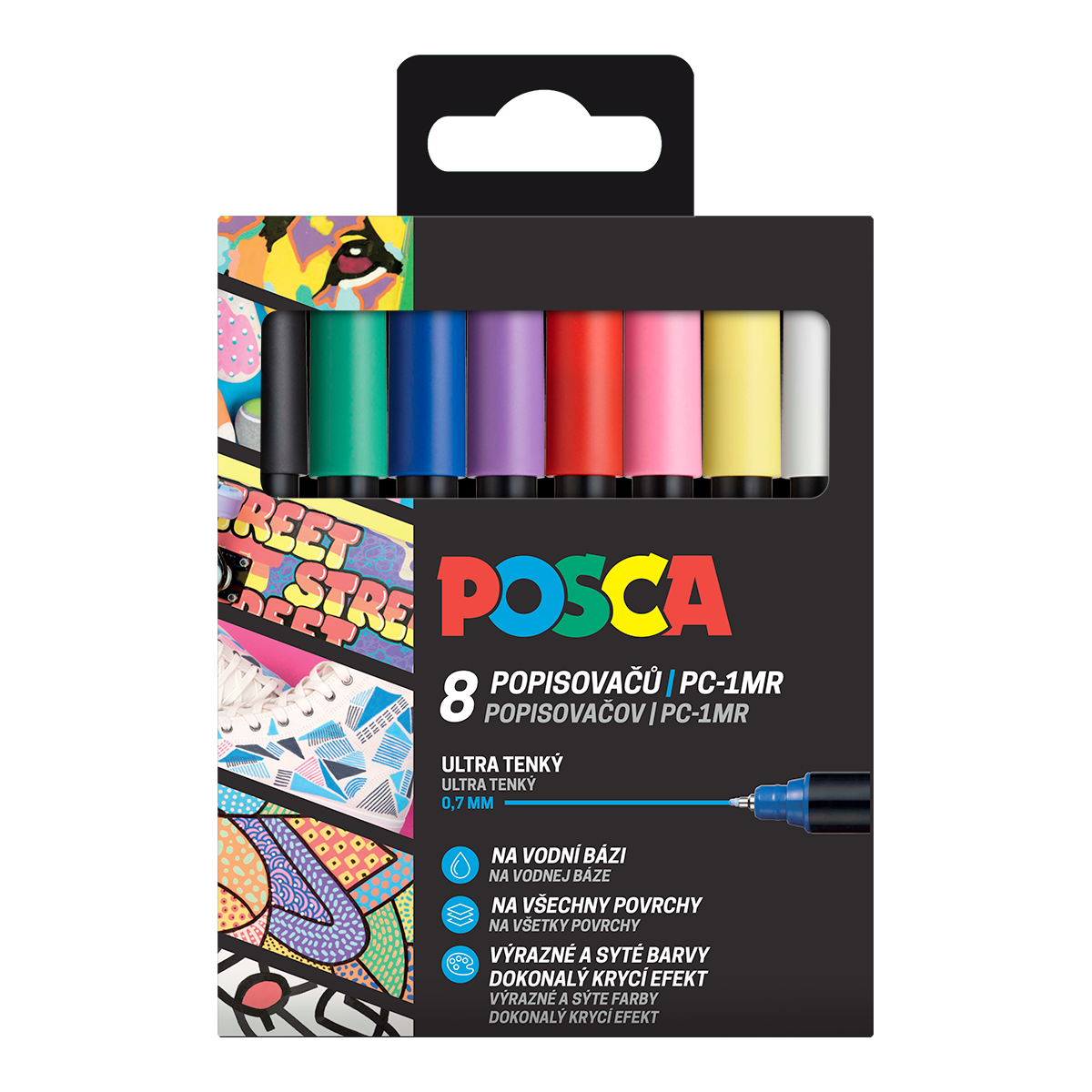 Posca sada popisovačů barvy (8 ks)