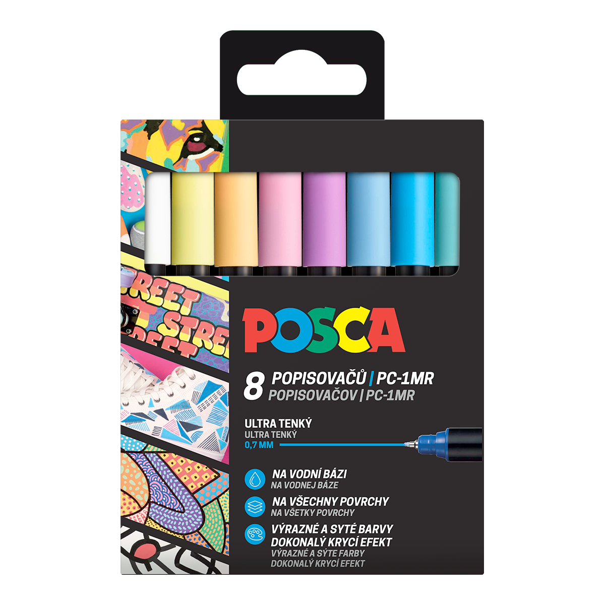 Posca sada popisovačů pastelové barvy (8 ks)