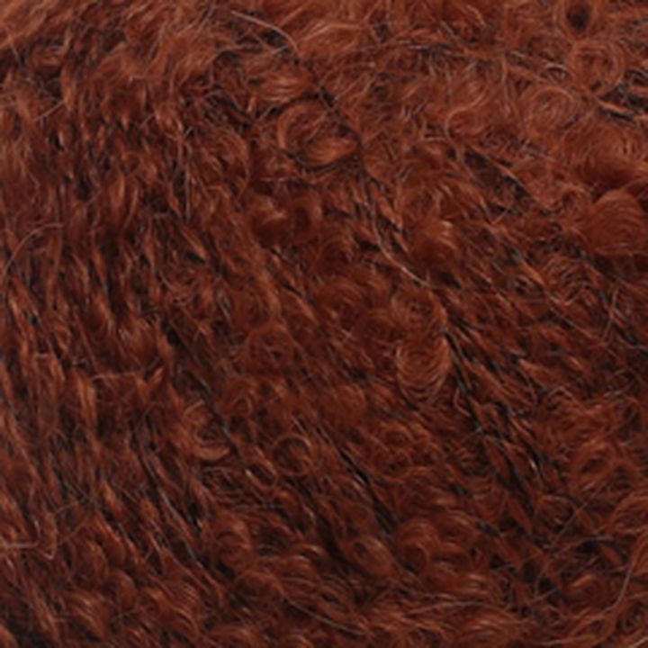 Příze La Mia Alpaca Boucle 50 gr – tmavohnedá