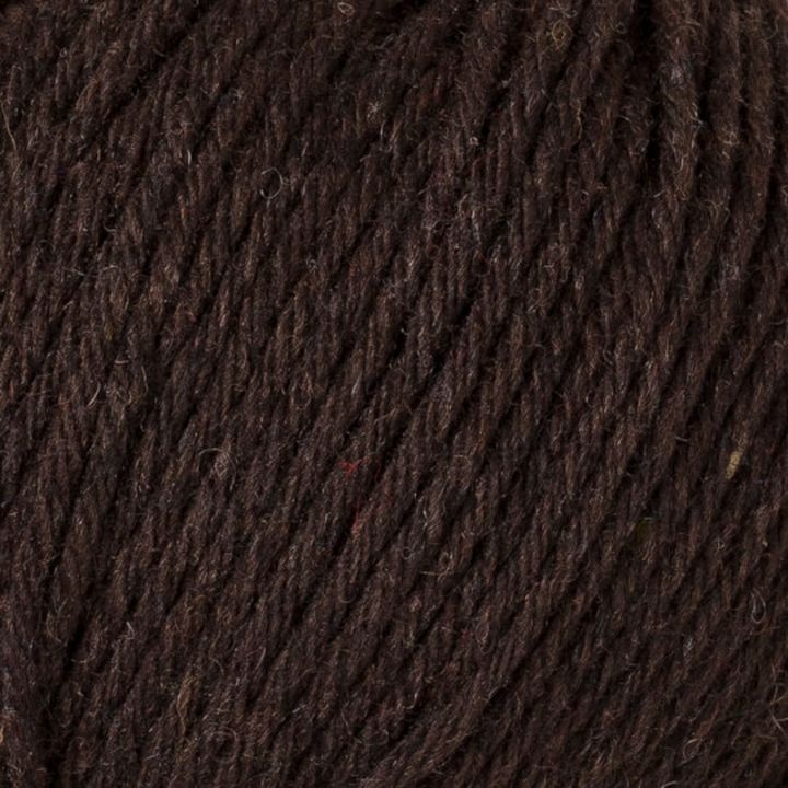 Příze na pletení La Mia Just Wool – tmavohnedá