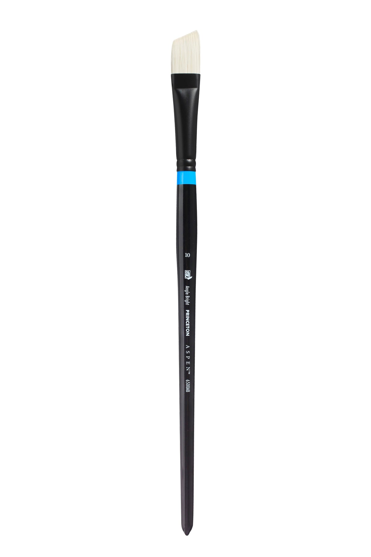Šikmý umělecký štětec PRINCETON Aspen Angle Bright s dlouhou násadkou – 10