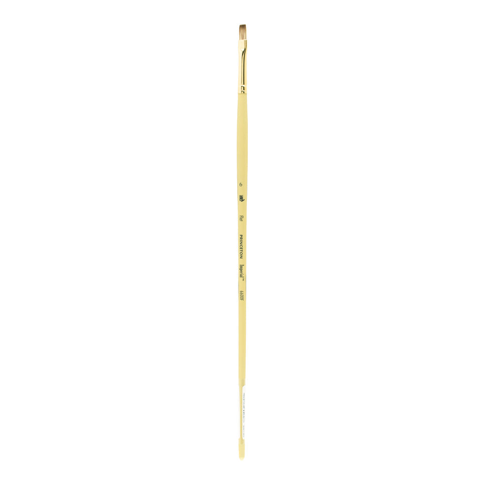 Plochý štětec na olej PRINCETON Imperial Synthetic Mongoose s dlouhou násadou – 6