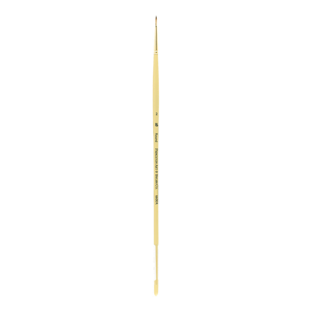 Kulatý olejový štětec PRINCETON Imperial syntetický mongoose s dlouhou násadou – 2