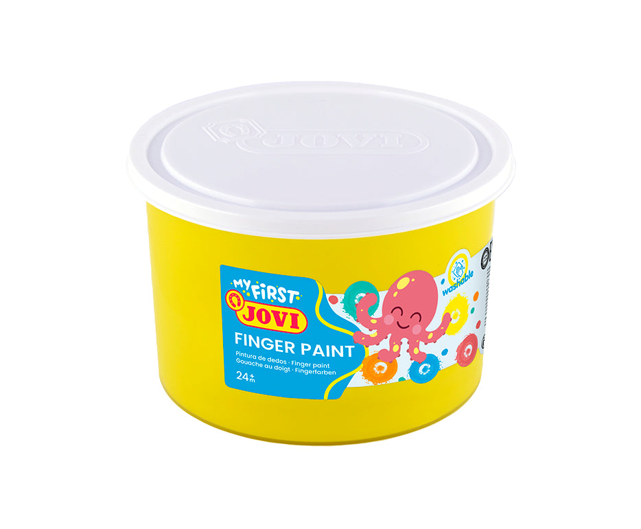 Prstová barva JOVI v kelímku 500 ml – žlutá