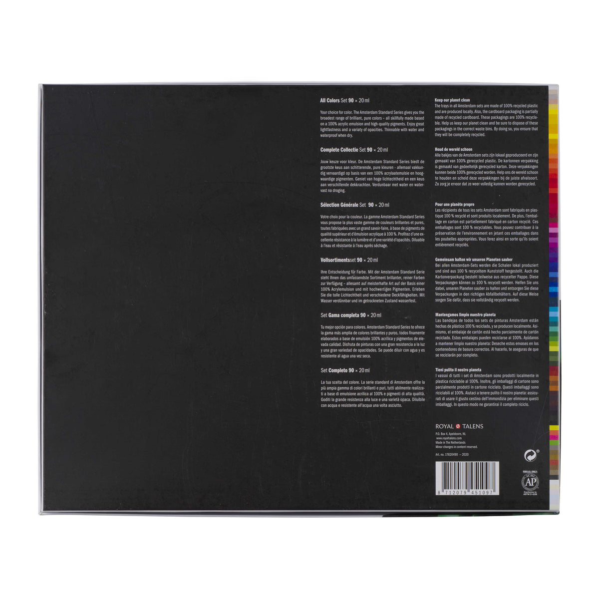 ROYAL TALENS Amsterdam sada akrylových barev All Colors 90 x 20 ml