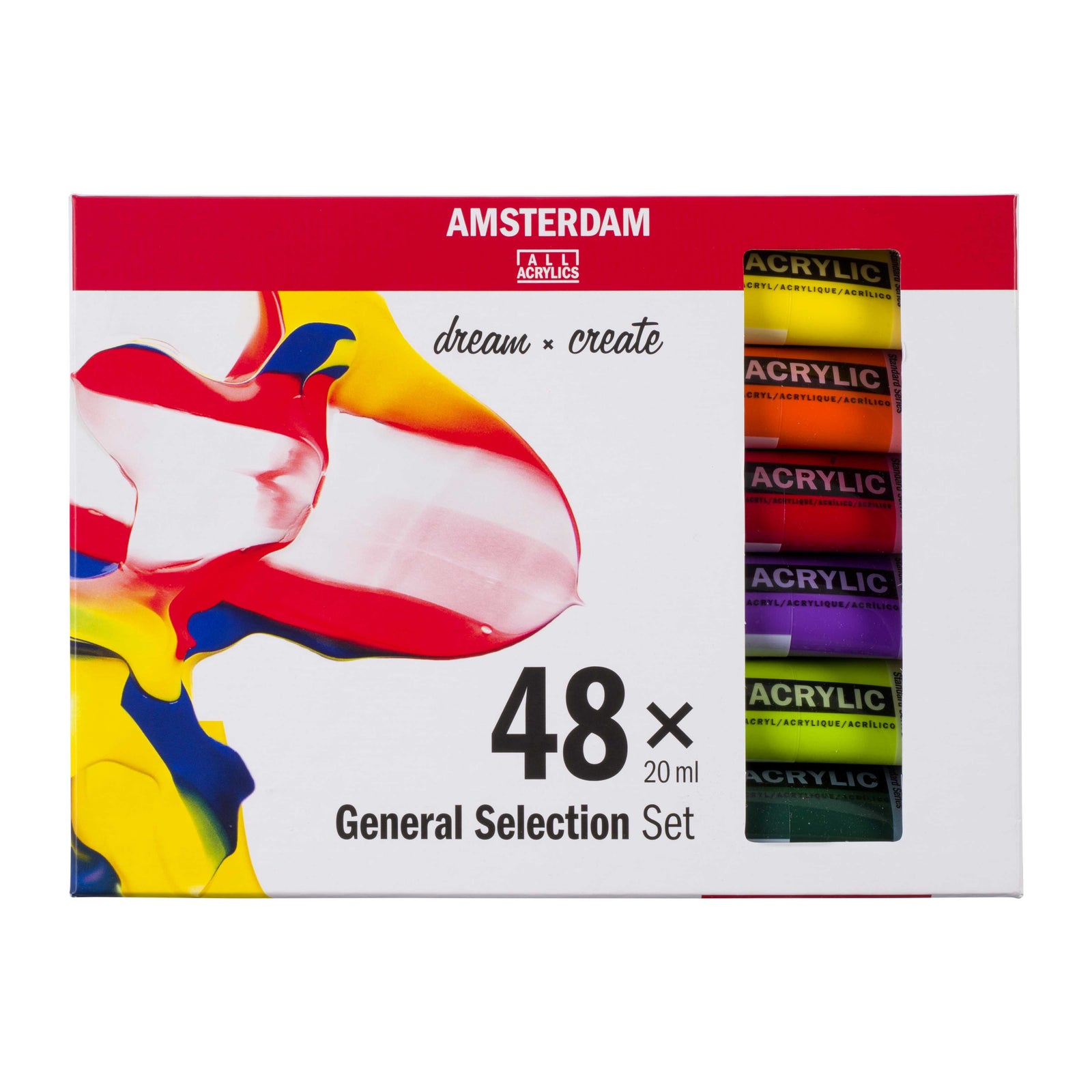 ROYAL TALENS Amsterdam sada akrylových barev General Selection 48 x 20 ml