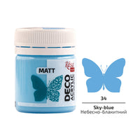Akryl na dekorace, MATT, 20 ml, ROSA TALENT – Sky-blue mat