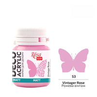 Akryl na dekorace, MATT, 20 ml, ROSA TALENT – Vintage Rose mat