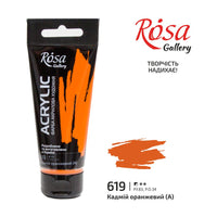 Akrylová barva, 60 ml, ROSA Gallery – Cadmium Orange