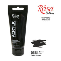 Akrylová barva, 60 ml, ROSA Gallery – Lamp Black