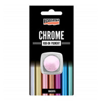 Rub-on chromový prášek Pentart 0.5 g - magenta