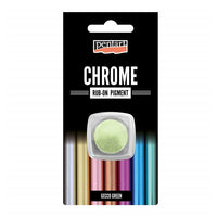 Rub-on chromový prášek Pentart 0.5 g – zelená