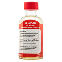 Rychleschnoucí lesklé olejové médium LUKAS Medium 3 125 ml