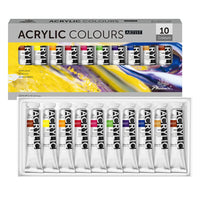 Sada 10 akrylových barev Phoenix Artist 10 x 22 ml