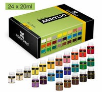 Sada 24 akrylových barev Kompozit STANDART 24 x 20 ml