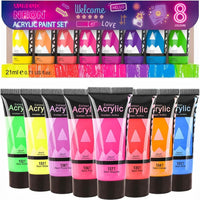 Sada 8 akrylových barev Phoenix neon 8 x 21 ml