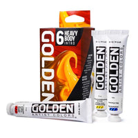 Sada akrylových barev GOLDEN Heavy Body Intro 6 x 22 ml