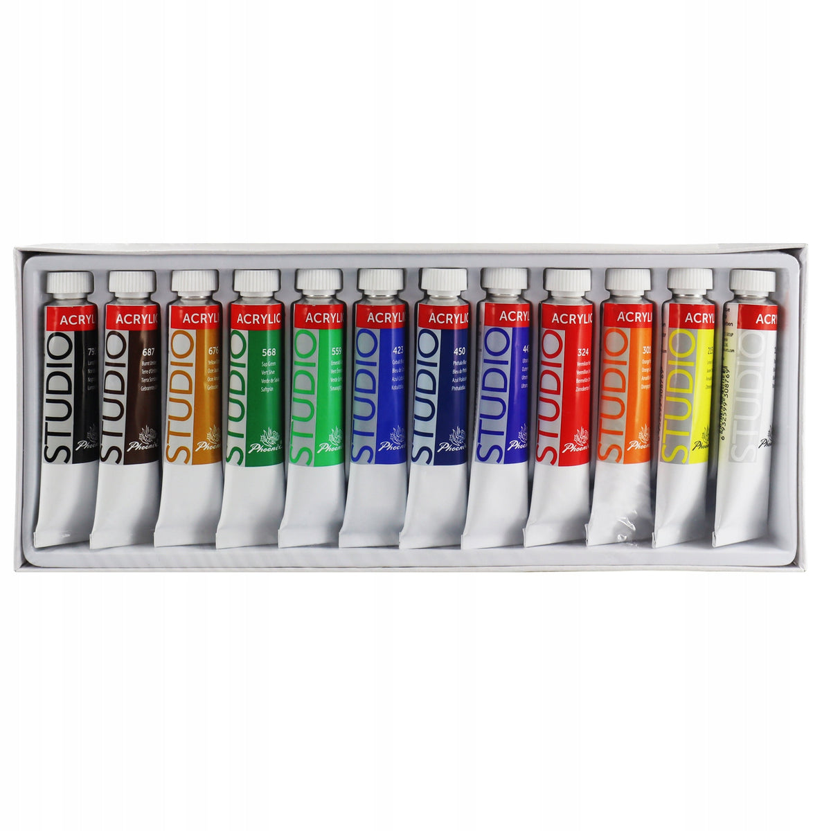 Sada akrylových barev Phoenix, 12–24 × 12 ml