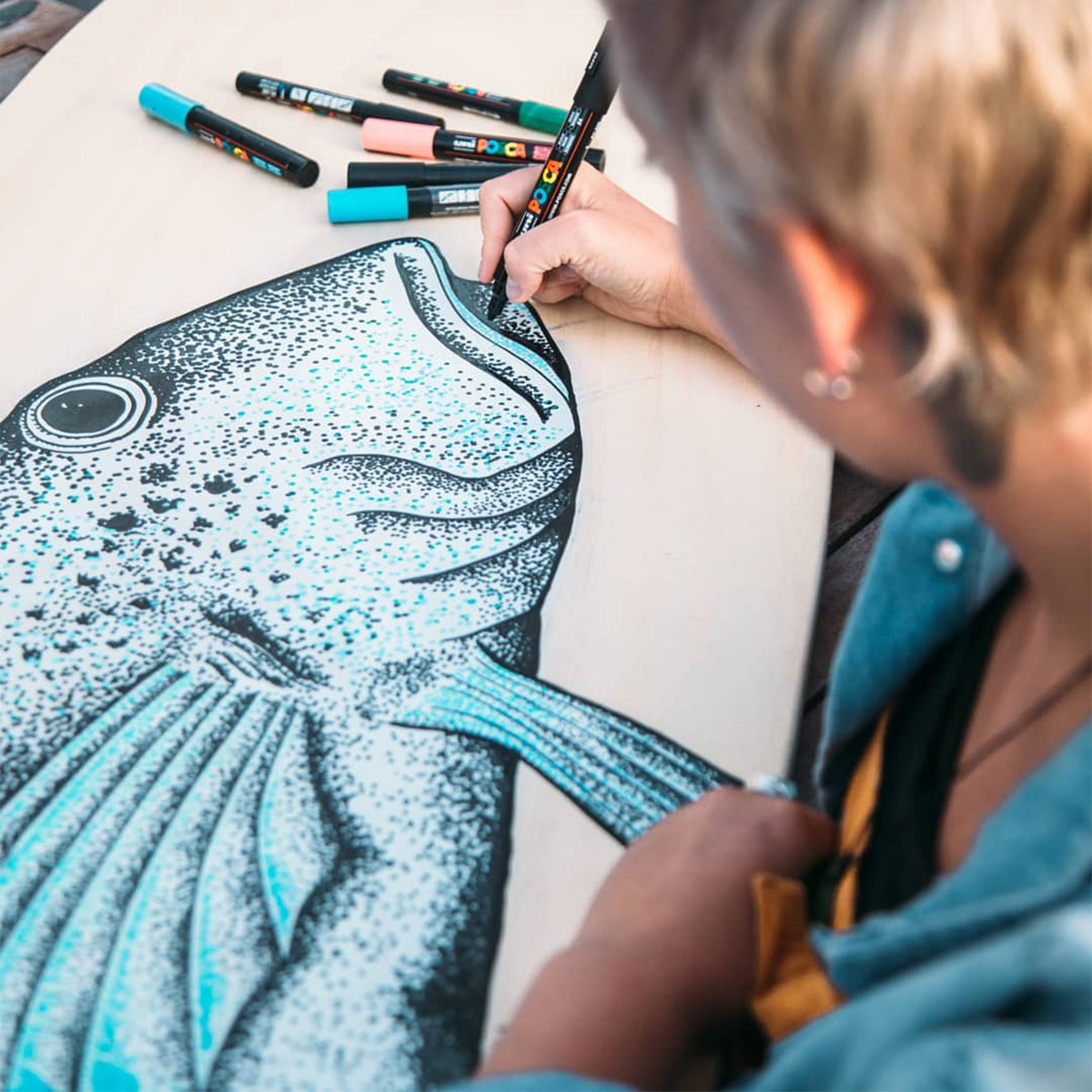Sada popisovačů Posca PC-5M OCEAN, 1,8 – 2,5 mm – 8 ks