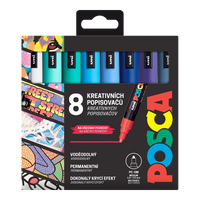 Sada popisovačů Posca PC-5M OCEAN, 1,8 – 2,5 mm – 8 ks