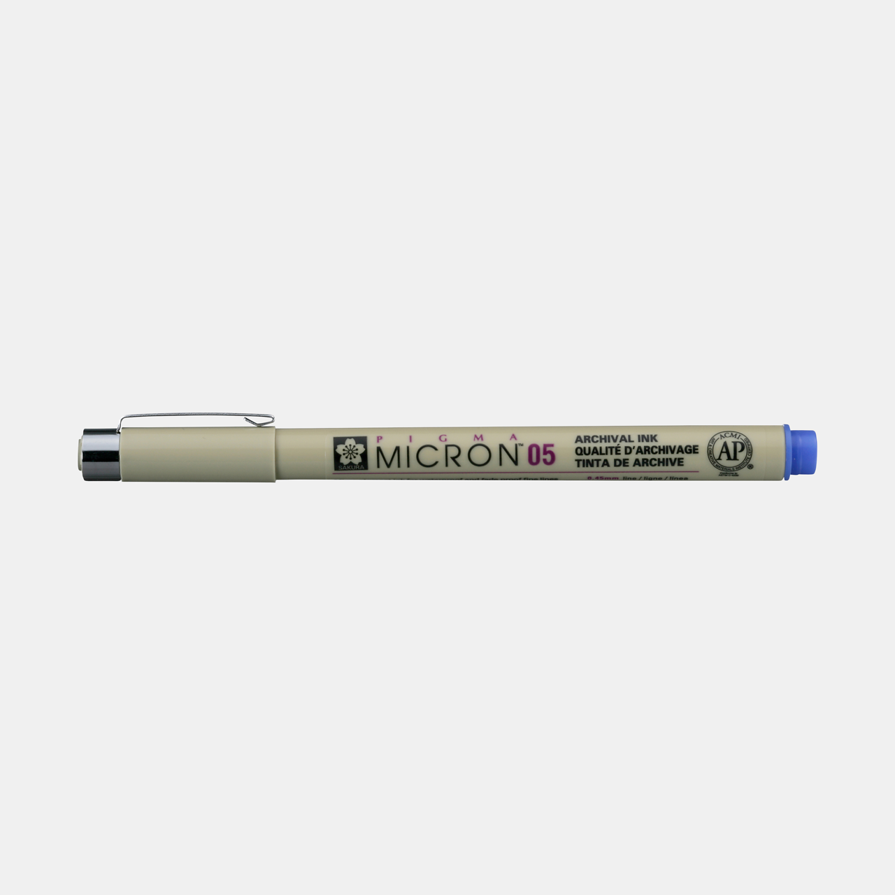 Sakura Pigma Micron 05 fineliner 0,45 mm – sada 6 barev – Modrá