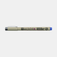 Sakura Pigma Micron 05 fineliner 0,45 mm – sada 6 barev – Modrá