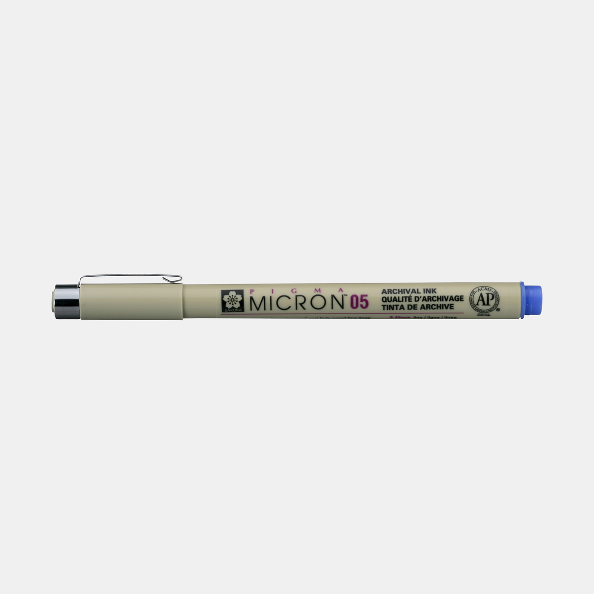 Sakura Pigma Micron 05 fineliner 0,45 mm – sada 6 barev – Modrá