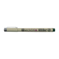 Sakura Pigma Micron 05 fineliner 0,45 mm – sada 6 barev – Lovecká zelená